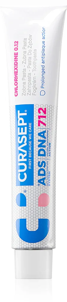 Зубная паста Curasept ADS DNA 712 гелевая, с хлоргексидином, 75 мл