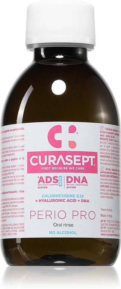 Ополаскиватель для полости рта Curasept ADS DNA Perio освежающий, для дёсен, 200 мл
