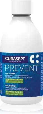 Ополаскиватель для полости рта Curasept Prevent для дёсен, с озонированным оливковым маслом, 300 мл