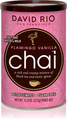 Смесь чайная David Rio Flamingo Vanilla Chai со вкусом ванили, с корицей и кардамоном, 337 г
