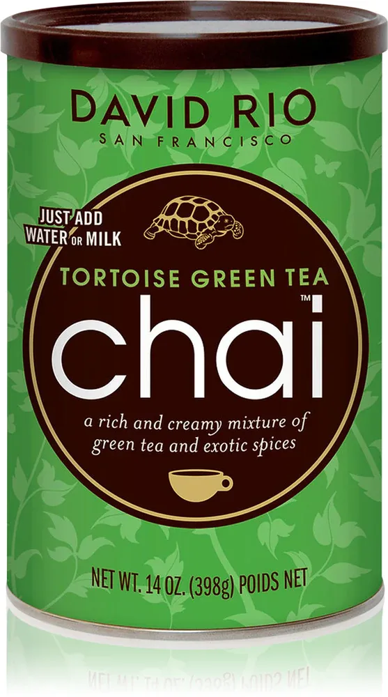 Смесь чайная David Rio Tortoise Green Tea Chai с зелёным чаем и пряностями, 398 г