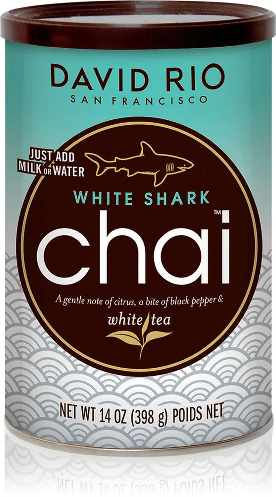Смесь чайная David Rio White Shark Chai с белым чаем Bai Mudan и пряностями, 398 г