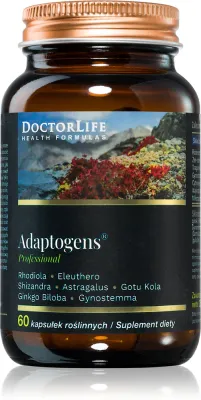 Биологически активная добавка Doctor Life Adaptogens Professional с 7 адаптогенами, для выносливости, 60 капсул