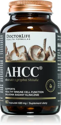 Биологически активная добавка Doctor Life AHCC Shiitake с экстрактом грибов шиитаке, 60 капсул