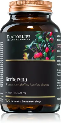 Биологически активная добавка Doctor Life Berberyna с берберином, для уровня глюкозы, 100 капсул