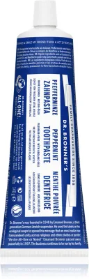 Паста зубная отбеливающая Dr. Bronner’s Peppermint с маслом мяты перечной, 105 мл
