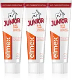 Зубная паста детская Elmex Anti-Caries Professional Junior от кариеса, приятная на вкус, 3 × 75 мл — фото 1