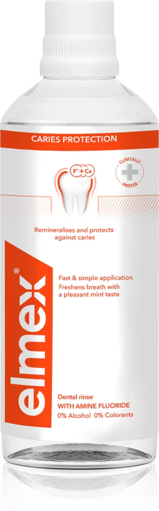 Ополаскиватель для полости рта Elmex Caries Protection от кариеса, с фторидом, 400 мл