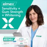 Зубная паста Elmex Sensitivity + Gum Strenght Whitening отбеливающая, для чувствительных зубов — фото 2