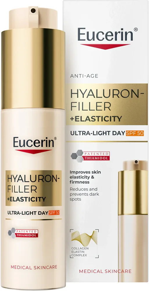 Крем для лица Eucerin Hyaluron-Filler + Elasticity дневной, с SPF, для зрелой кожи, 50 мл