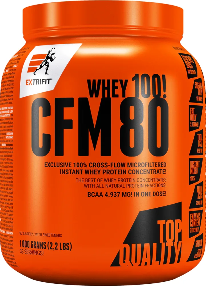 Сывороточный протеин Extrifit CFM Instant Whey 80 в порошке, с пищеварительными ферментами
