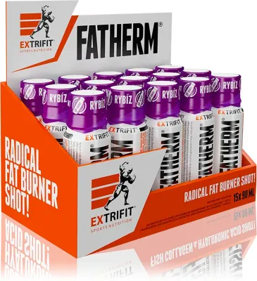 Добавка для контроля веса Extrifit Fatherm Shot жидкая, с растительными экстрактами, 15 × 90 мл