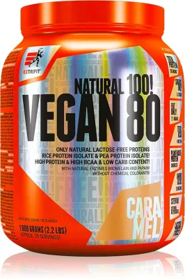 Растительный протеин Extrifit Vegan 80 в порошке, изолят горохового белка, 1000 г