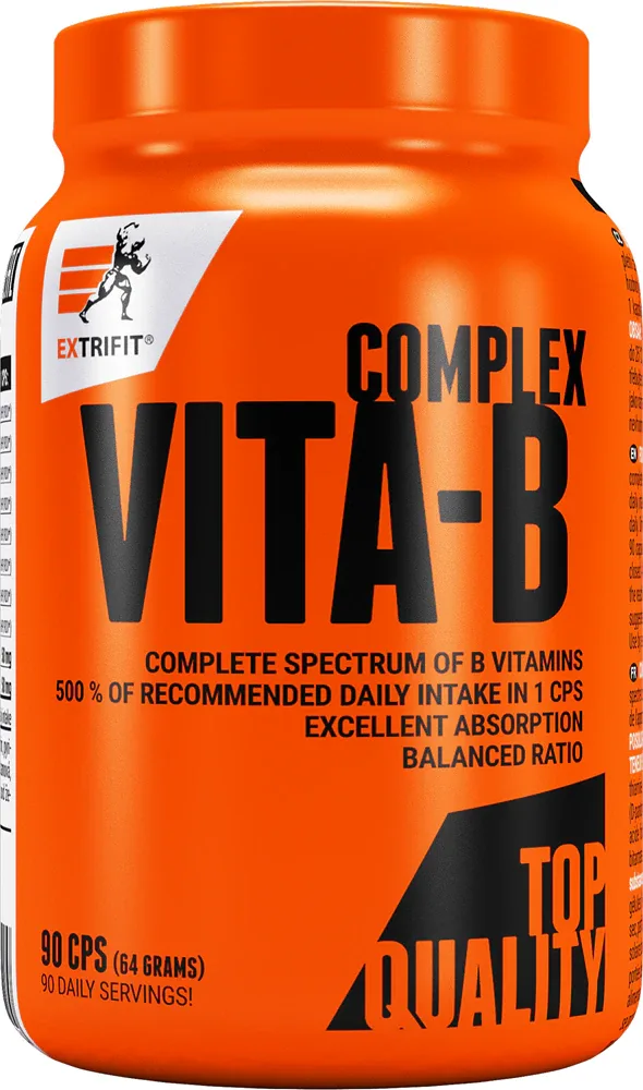 Комплекс витаминов группы B Extrifit Vita-B Complex в капсулах, для спортсменов, 90 шт