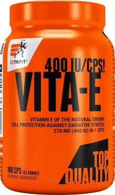 Добавка с витамином E Extrifit Vita-E 400 IU в капсулах, антиоксидант для спортсменов, 62 г