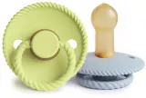 Соска-пустышка FRIGG Rope Size 2:6-18 months из каучука, ортодонтической формы, 2 шт Green Tea/Powder Blue — фото 1