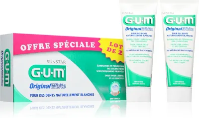 Зубная паста G.U.M Original White Toothpaste отбеливающая, для ежедневного ухода, 2 шт 75 мл