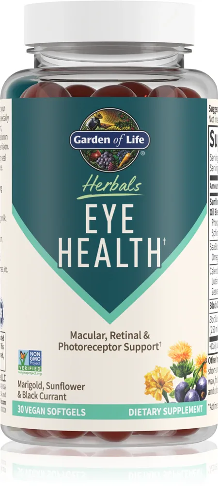 Комплекс для глаз Garden of Life Eye Health с лютеином и зеаксантином, 30 капсул
