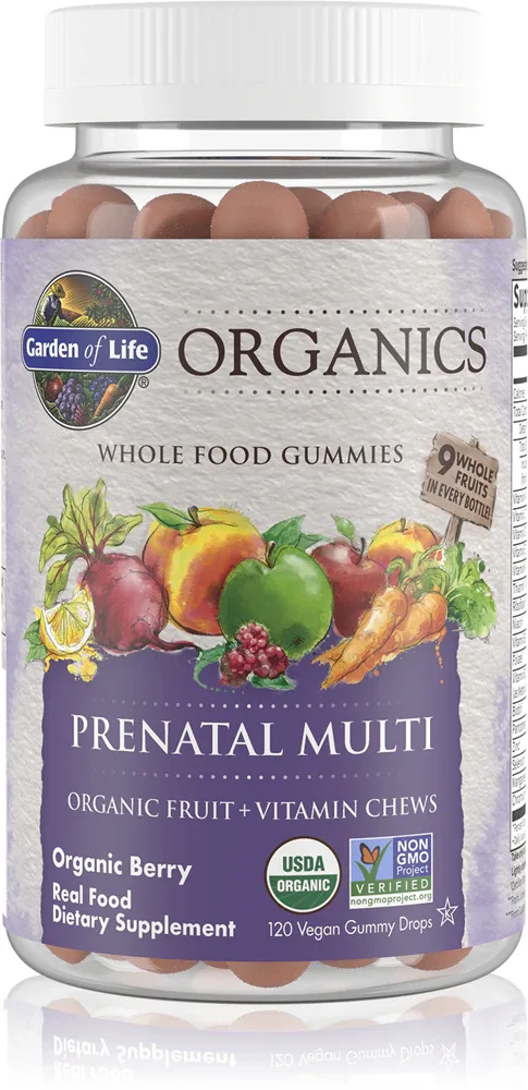 Комплекс витаминов и минералов Garden of Life Organics Prenatal Multi для беременных и кормящих, 120 шт smak Organic Berry