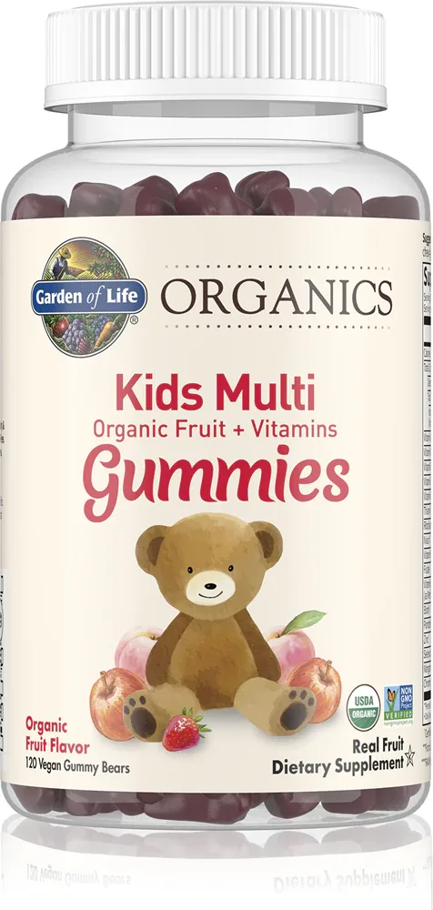 Комплекс витаминов и минералов Garden of Life Organics Kids Multi Gummies для детей, 120 шт
