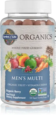 Мультивитамины Garden of Life Organics Men’s 40+ Multi для мужчин, жевательные, 120 шт smak Organic Berry