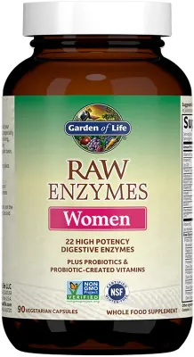 Ферменты пищеварительные Garden of Life RAW Enzymes Women Digestive Health для женщин, в капсулах, 90 капс