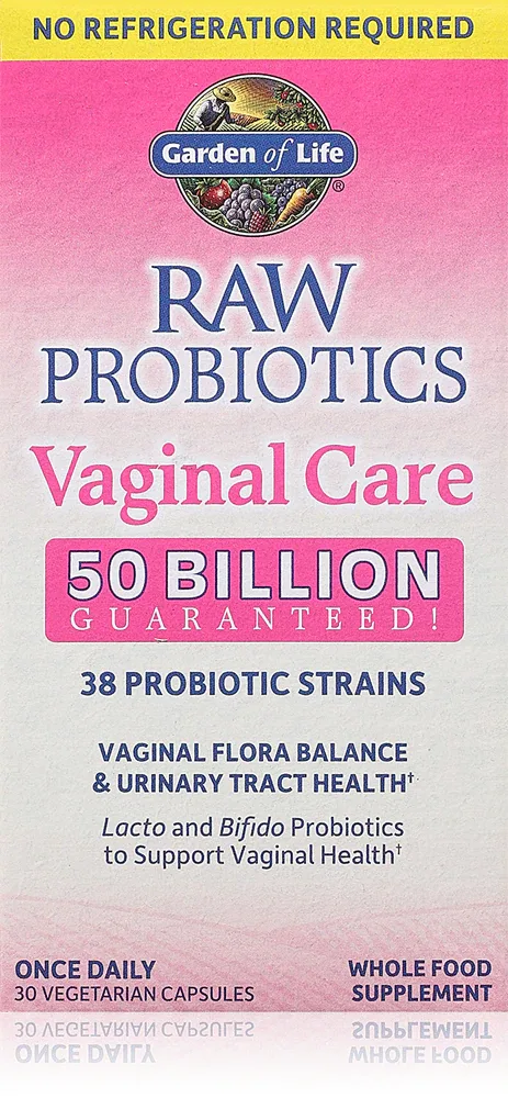 Пробиотики Garden of Life RAW Probiotics Vaginal Care в капсулах, 30 капсул