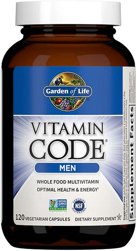 Мультивитамины для мужчин Garden of Life Vitamin Code Men с антиоксидантами, 120 капсул