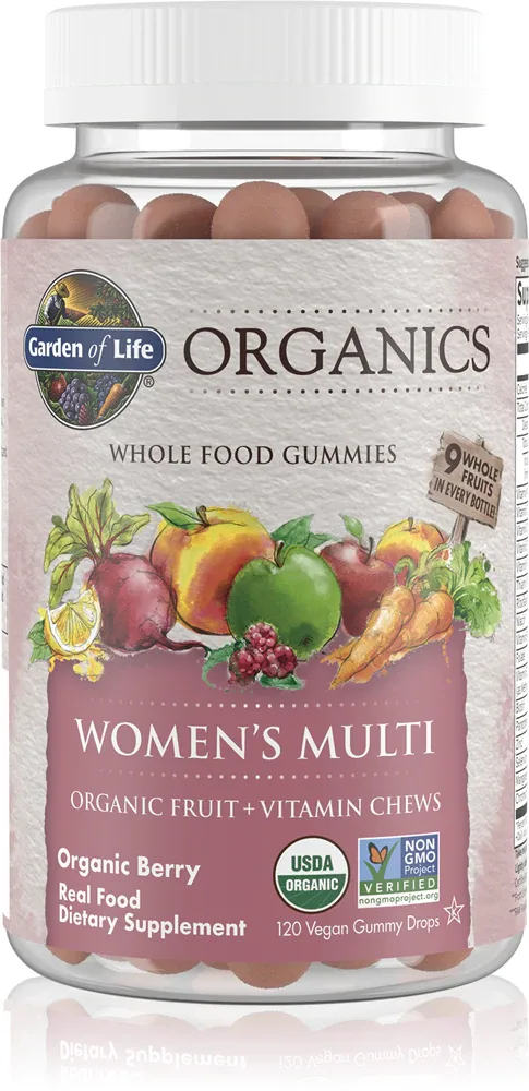 Мультивитамины Garden of Life Organics Women's Multi для женщин, жевательные, 120 шт smak Organic Berry