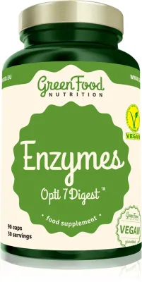 Добавка пищевая GreenFood Nutrition Enzymes Opti7 Digest с ферментами, в капсулах, 110 г