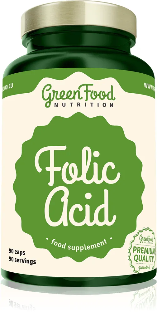 Фолиевая кислота GreenFood Nutrition Folic Acid витамин B9, в капсулах, 114 г