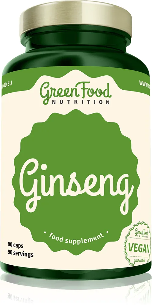 Добавка пищевая GreenFood Nutrition Ginseng с женьшенем, адаптоген, 115 г