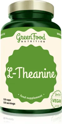 Добавка L-теанин GreenFood Nutrition L-Theanine в капсулах, для спокойного сна, 118 г