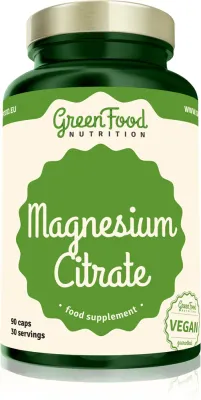 Добавка пищевая GreenFood Nutrition Magnesium Citrate с цитратом магния, в капсулах, 118 г