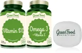 Набор пищевых добавок GreenFood Nutrition Omega 3 with Vitamin E + Vitamin D3 с омега-3 и витамином D3, 290 г — фото 1