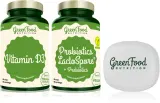 Набор пищевых добавок GreenFood Nutrition Probiotics Lactospore with Prebiotics + Vitamin D3 для пищеварения и иммунитета, 164 г — фото 1