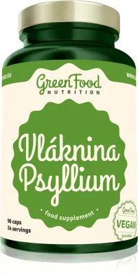 Добавка пищевая GreenFood Nutrition Psylium клетчатка для пищеварения, 124 г