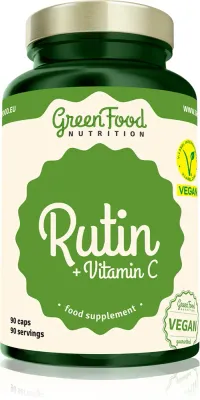 Добавка пищевая GreenFood Nutrition Rutin + Vitamin C с рутином и витамином C, для сосудов, 116 г