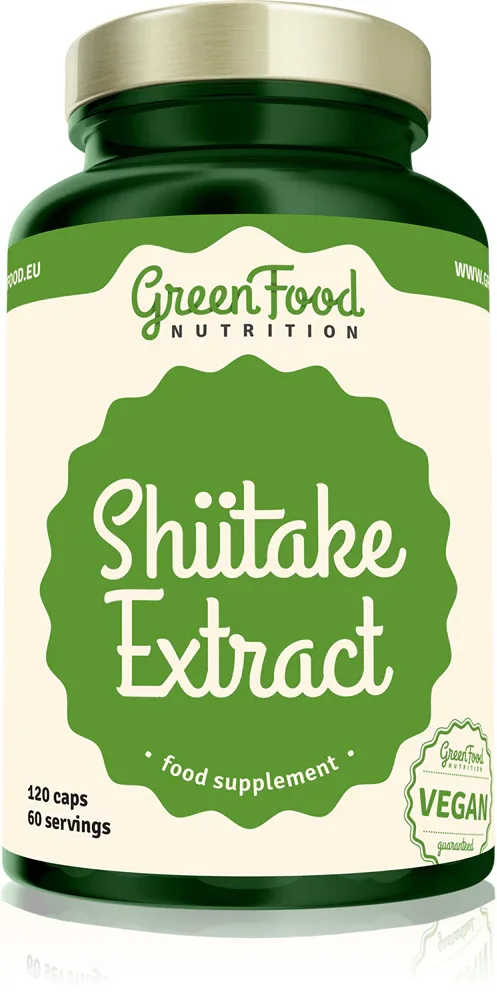 Добавка пищевая GreenFood Nutrition Shiitake Extract с экстрактом гриба шиитаке, в капсулах, 116 г