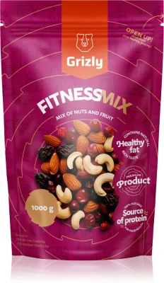 Смесь орехов Grizly Fitness Mix с витаминами и минералами, 1000 г