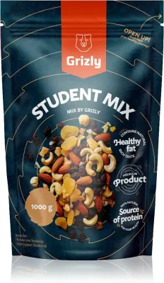 Смесь орехов и сушёных фруктов Grizly Trail Mix с миндалём, кешью и изюмом