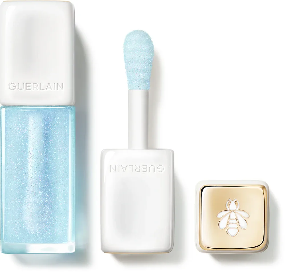 Блеск для губ GUERLAIN KissKiss Bee Glow Plump с эффектом объёма, с аппликатором-ложечкой, 9,5 мл, оттенок 200 Cool Glow