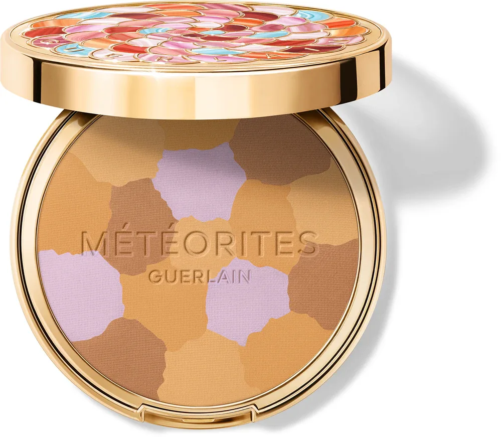Пудра компактная GUERLAIN Meteorites Compact Mattifying Powder матирующая, на 4 оттенка, 8,5 г, оттенок 03 Warm Doré