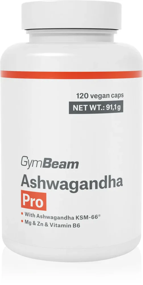 Ашваганда GymBeam Ashwagandha Pro адаптоген, в капсулах, 134 г