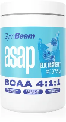 Аминокислоты GymBeam BCAA Hydrate в порошке, для восстановления, малина, 375 г
