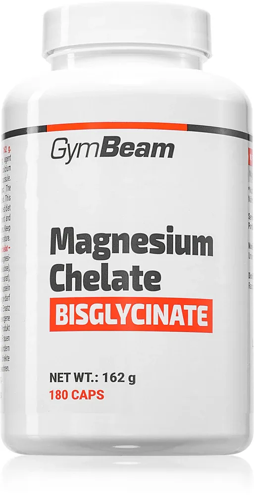 Магний в капсулах GymBeam Magnesium Chelate Bisglycinate хелатная форма, для мышц и нервной системы
