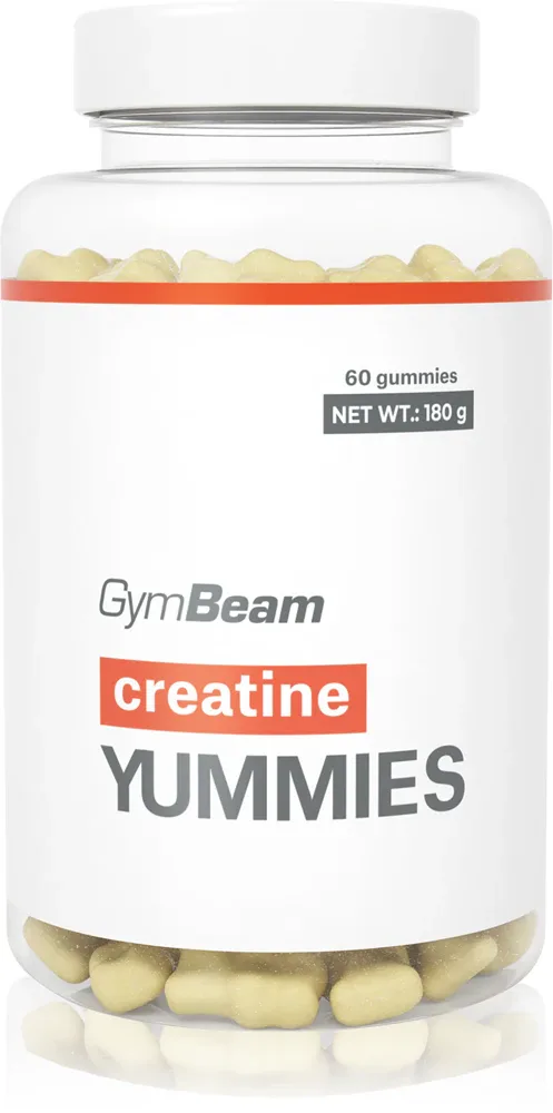 Креатин моногидрат GymBeam Creatine Yummies, жевательные пастилки, со вкусом ананаса, 180 г smak Pineapple