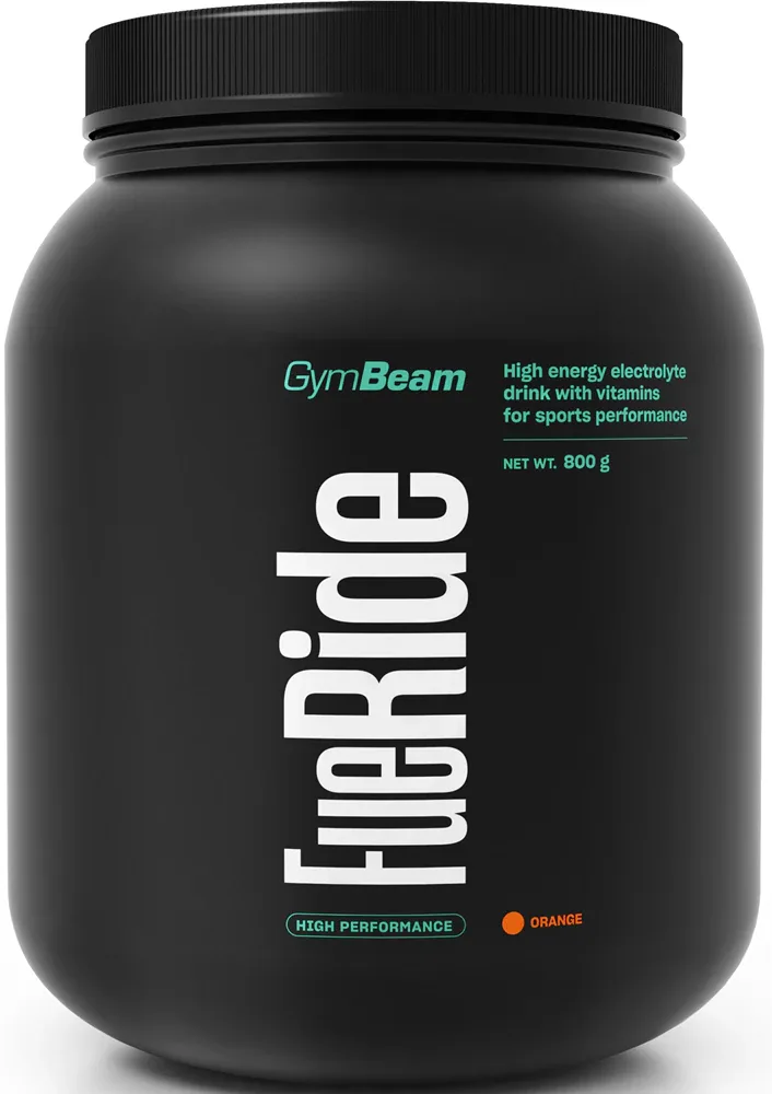 Изотонический напиток GymBeam FueRide в порошке, с витаминами и электролитами, апельсин, 800 г