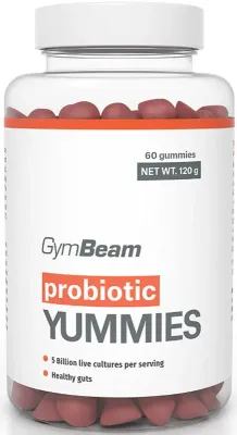 Пробиотик жевательный GymBeam Probiotic Yummies бактерии Bacillus coagulans, для микрофлоры, 120 г smak Cherry