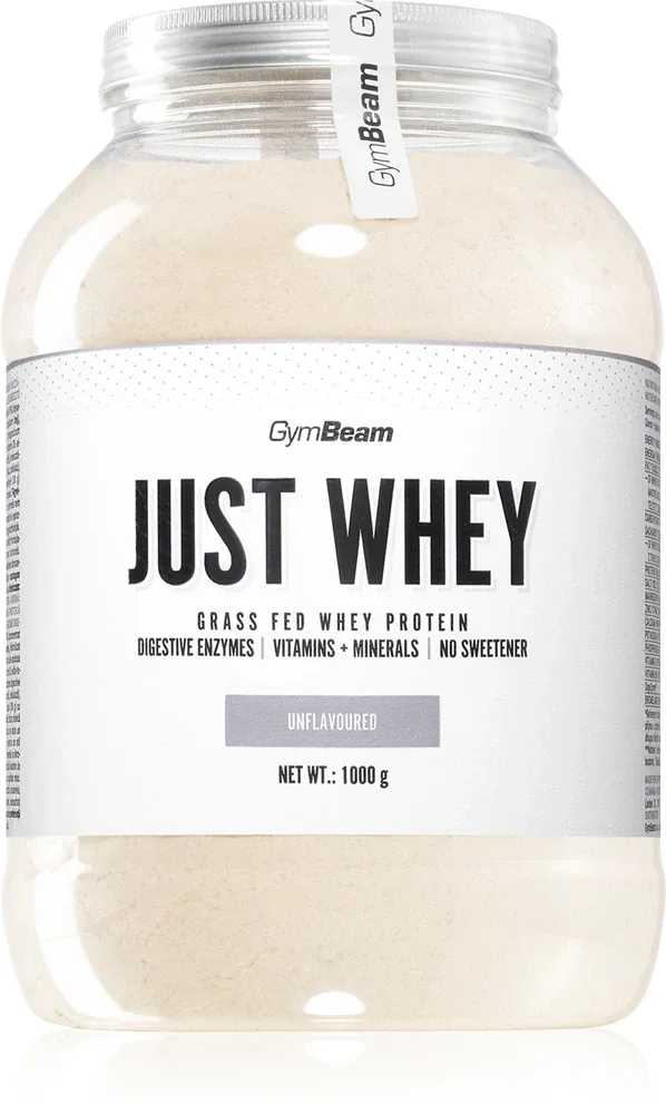 Протеин сывороточный в порошке GymBeam Just Whey концентрат, изолят и гидролизат, с ферментами, 1000 г